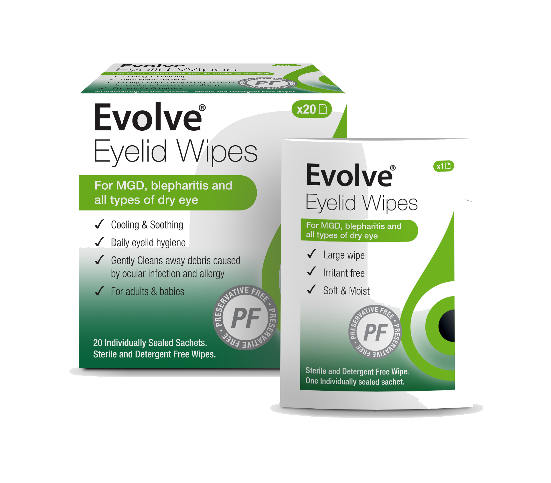 Evolve® Eyelid Wipes